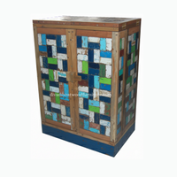 Table de bar pliante en bois recyclé et récupéré, ensemble de bar extérieur, comptoir portable écologique pour restaurant, café, maison, cuisine, bar