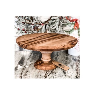 Base para Pastel de Madera Rústica con Acabado Liso para Pasteles Caseros y Exhibiciones Decorativas - Product Image 6
