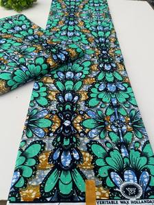 Tissu en coton 100% de haute qualité, imprimé africain nigérian et Ankara, motifs vibrants pour vêtements de mode, Afrique du Sud - Product Image 5