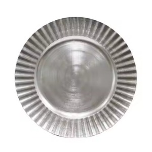 Plato de Presentación Redondo de Acero Inoxidable de Lujo, Plato Decorativo para Cena, para Bodas, Banquetes, Hoteles y Restaurantes - Product Image 2