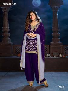 Ropa étnica de alta calidad para ocasiones especiales, viscosa, seda Dola con trabajo de tejido, traje Salwaar y Dupatta a precio de mayorista. - Product Image 6