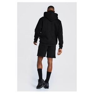 Sport Wear Streetwear Summer 100% Polyester Adults Tracksuit Men 2 Piece Set <b>Hoodie</b> Short Sets for Men's - Product Image 2