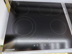 Table de cuisson électrique en verre noir, commande tactile, 4 brûleurs, surface de cuisson encastrable, 2000W x 4 - Product Image 2