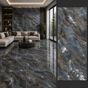 ENDURANCE PEARL - Baldosas de Porcelana Mate de Diseño Lujoso, 80 x 80 cm, con un Elegante Aspecto Rústico, Antideslizantes y Aptas para Uso en Exteriores - Product Image 1