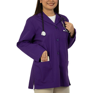 Lightweight Women Scrub Lab <b>Coat</b> Breathable Comfortable Hospital Use High Quality Women Scrub Lab <b>Coat</b> with Custom Logo Color - Product Image 3
