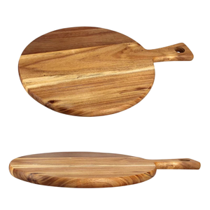 Planche à découper en marbre blanc durable et en bois d'acacia naturel avec poignée, planche de service et de découpe multifonctionnelle pour la cuisine - Product Image 5