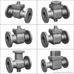 Conjunto de cuerpo y tapa de válvula de retención con brida de acero inoxidable fundido a la cera perdida, componente de hardware para maquinaria industrial de control de flujo - Product Image 3