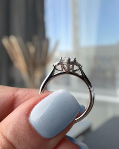 Anillo Solitario de Moissanita con Corte Marquesa de 2CT en Plata 925 Original para Mujer, Regalo Sorpresa para Novias - Product Image 3
