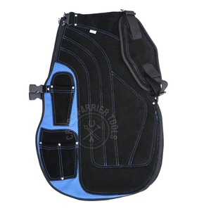 Tablier de fermeur avec ceinture ajustable à boucle, longues jambières, construction en maille respirante, poches pour couteaux et aimant pour clous - Product Image 1