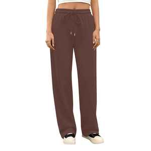 Women's Autumn Casual Plus Size <b>Jogger</b> Sweatpants Comfortable <b>Slimming</b> Mid Waist Flat Front Plain Dyed Anti Pilling Pants - Product Image 5