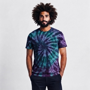 T-shirt Homme Haut de Gamme en Coton Lourd Uni 250 280 320g, Col Montant, Personnalisable avec Logo, T-shirt Vierge Oversize pour Homme - Product Image 1