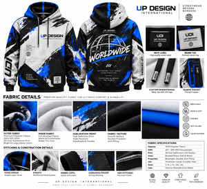 เสื้อฮู้ดดี้พรีเมียมแบบสั่งทำพิเศษ ผ้าหนา ทรงโอเวอร์ไซส์ สไตล์สตรีทแวร์ เสื้อสเวตเชิ้ตแบบสวมหัว ผู้ผลิตเสื้อฮู้ดดี้แฟชั่นแนวเมืองสำหรับผู้ชาย - Product Image 5