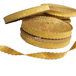 Dentelle Cérémoniale Faite à la Main en Tresse Dorée, Dentelle à Tresses Françaises, Design Personnalisé, Couleur Or Massif 2024 - Product Image 2