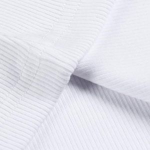 Camisetas sin mangas 100% algodón lisas, tops cortos al por mayor, camiseta sin mangas acanalada con cuello redondo para mujer - Product Image 6