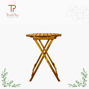 THINH PHU FURNITURE TP2143 Modern Modular Sectional LISA Patio Bistro Coffee Shop Garden Set (3pcs) Waterproof Acacia 5cm Seat - Product Image 4