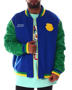 2027 Winter New Men's Sporty Casual Letterman <b>Jacket</b> Custom Logo Front Embroidery Customized Colors High Quality Fratres Sports - Product Image 4