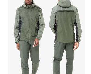 Ensemble de survêtement de sport pour hommes, coupe-vent, en polyester et nylon, de haute qualité, pour l'entraînement, vente en gros - Product Image 1