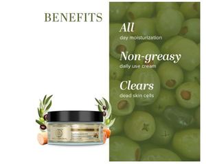 Crème nourrissante pour le visage Khadi Natural Ayurvedic à la santal et à l'olive avec beurre de karité |   Hydratation profonde et revitalisation de la peau - Product Image 2