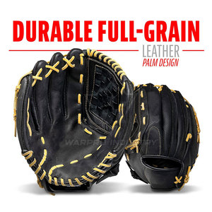 Guantes de Béisbol de Cuero de Estilo Profesional con Cierre Ajustable para Jóvenes y Adultos, para Entrenamientos de Béisbol - Product Image 4