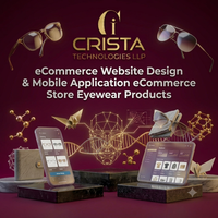 eCommerce Website Design Android iOS Mobile Applications AI Software for Eyewear Products WordPress Shopify Plugin AI Software