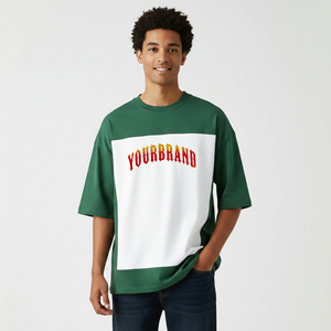 OEM 100% Cotton Loose Fit Summer Casual Wear 2-Tone <b>Men's</b> T-Shirts Custom Printed Logo Breathable <b>Men's</b> <b>Animal</b> T-shirts 2026 - Product Image 4