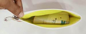 Bolsa de Cosméticos con Cierre, Bolsa de Maquillaje Floral de Tela de Algodón, Estuche de Aseo Portátil - Product Image 4