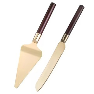 Luxury Dessert Cutter Set Metal Cake Knife and Server Stainless Steel Cake Lifter Wedding Event <b>Tools</b> - Product Image 2