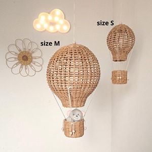 Hot Air <b>Balloon</b> Home Decor For Kids Room Handmade Hanging Wall Decor Nursery Bedroom Party Theme And Boho Cute Room Styling - Product Image 6