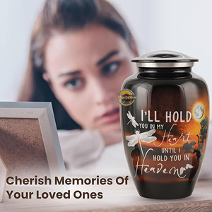 Personalized Metal Funeral Urn Luxury Decorative Brass <b>Memorial</b> Urn Adult Cremation Urn Metal Design Wholesale Metal Urn - Product Image 5