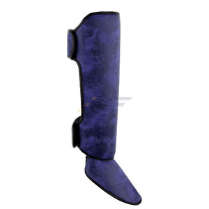 OEM LEMBRO INDUSTRY Protège-tibias professionnels en cuir légers pour adultes, personnalisables, pour entraînement de kick-boxing et protection de football - Product Image 4