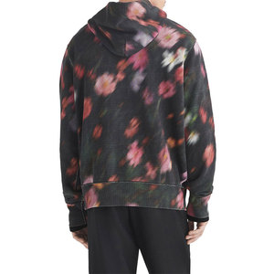 Sudadera con Capucha Estampada Floral Unisex, Corte Regular, Diseño de Bolsillo Tejido, Ropa Casual de Primavera, Sudaderas con Capucha para Hombre - Product Image 5