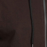 Unisex Siyah Kapüşonlu Fermuarlı Sweatshirt Uzun Kollu Günlük Düz Renk Pamuklu Eşofman Yan Cepli Kışlık Dört Yönlü Esnek