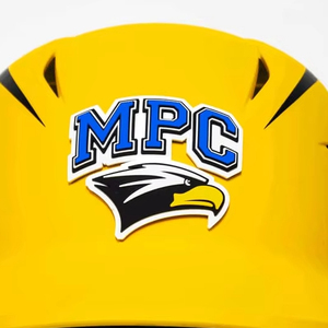 Casque de Baseball personnalisé de haute qualité pare-chocs 3M support adhésif casque de balle de base 2D 3D avec double bande logos des équipes de baseball - Product Image 1