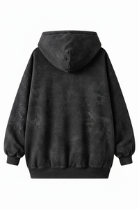 Sudadera con Capucha Unisex de Alta Calidad para Atletas, con Lavado Ácido, Cremallera Completa, Forro Polar Grueso y Cálido, Estilo Casual Urbano Oversize, de Secado Rápido, 100% - Product Image 6