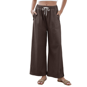 Custom Made Fashionable Ladies Casual Baggy <b>Trouser</b> Top Trending Product Comfortable And Breathable Women <b>Trousers</b> - Product Image 1