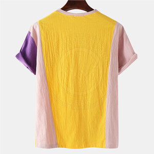เสื้อยืดผู้ชาย ดีไซน์ทรงหลวม ผ้าเนื้อนุ่มน้ำหนักเบา สวมใส่สบาย เสื้อยืดผู้ชายสไตล์ลำลองสำหรับใส่ในชีวิตประจำวัน - Product Image 2