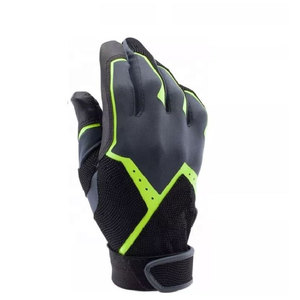 Guantes de béisbol para bateo, guantes deportivos de béisbol con diseño de malla transpirable en la parte posterior, guantes para entrenamiento y práctica de béisbol al aire libre - Product Image 5