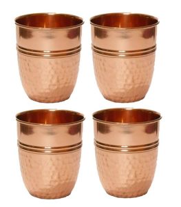 Elegant Copper Glass <b>with</b> Food Grade Interior <b>Mirror</b> Polish Finish for Daily Drinking Restaurants Hotels and Family Dining - Product Image 1