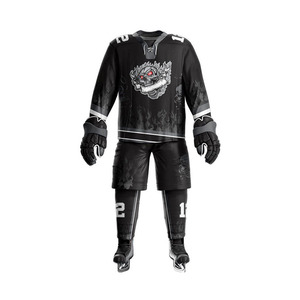 Tenue de hockey sur glace, vêtements de sport légers et respirants, tissu durable, ensemble de maillots d'équipe, uniforme professionnel pour le hockey sur glace - Product Image 2