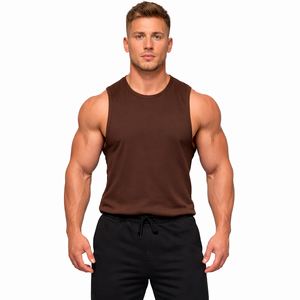 Débardeur de sport sans manches respirant et écologique pour homme, idéal pour l'été, imprimé, vêtement de fitness, fabricant OEM - Product Image 2