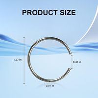 High Strength Steel Circlip Retainer Ring 68146592AA Front Axle Carrier C Clip Snap Ring 2PCS for Dodge Ram