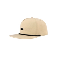 Gorra de Golf Profesional de Fábrica con Cuerda Trenzada, Estructurada, de 5 Paneles, con Visera Plana, Cierre a Presión, Logotipo Bordado Personalizado en 2D y 3D, Venta al Por Mayor
