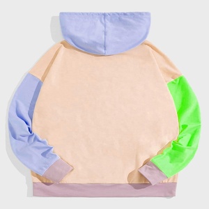Sweats à capuche et sweatshirts grande taille pour hommes pull à blocs de couleurs surdimensionnés brodés à motif 3D vêtements d'hiver à capuche personnalisés OEM - Product Image 6
