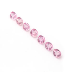 Piedras Sueltas de Zafiro Rosa Creado en Laboratorio, Corte Ovalado, Tamaños Surtidos 2x315x20mm para Joyería y Accesorios - Product Image 1