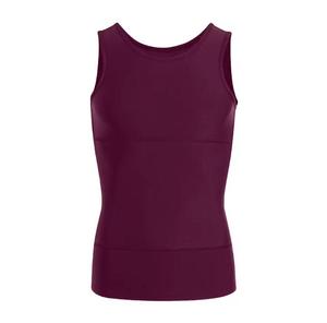 CANBELLO SPORTS Débardeur tricoté respirant à col rond de couleur unie pour homme 100 % polyester avec logo frontal style urbain - Product Image 2
