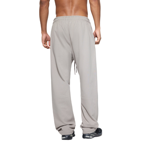 Pantalon de jogging oversize pour homme 100% coton French Terry coupe ample tricoté avec cordon de serrage et poches, poids moyen, OEM - Product Image 2