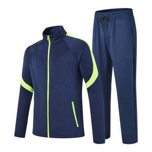 Mens Full <b>Zip</b> <b>Hooded</b> Tracksuit Set Summer Printed Solid Long Sleeve Jogger Pants Breathable Casual Training Outfit - Product Image 1