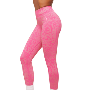 Leggings Deportivos de Cintura Alta para Mujer, Diseño Esculpido, Color Rosa, Elásticos, para Gimnasio, Yoga, Entrenamiento, Running, Ropa Deportiva, Ajuste Cómodo - Product Image 4