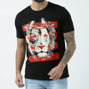 T-shirt pour homme à manches courtes, personnalisé, imprimé, 100% coton, décontracté, sportswear, fitness, gym, respirant, séchage rapide - Product Image 1