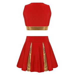 Tela de poliéster duradera, lavable a máquina, de colores brillantes y resistentes a la decoloración, para uniformes de equipos de baile y porristas. - Product Image 4